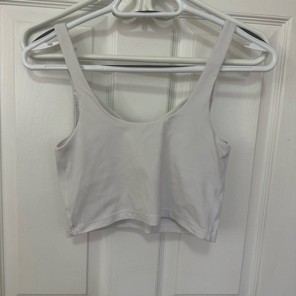 Aerie Offline Real Me Low Key Longline Sports Bra - White - Picture 3 of 3